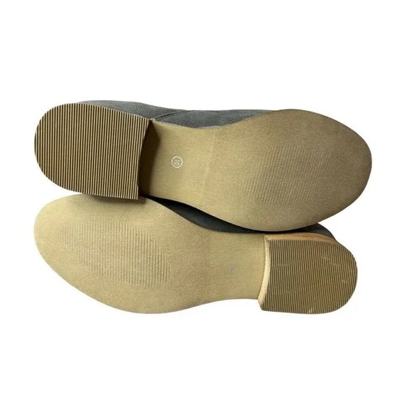 Journee Collection Trista Grey Tassel Zip-Up Faux Suede Boots 10‎ Bootie NWT - Picture 9 of 10